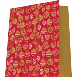 SAC CADEAU ROUGE 32x14x40 cm BRILLANT