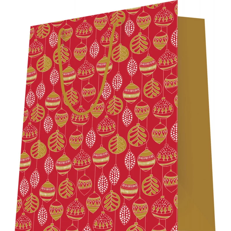 SAC CADEAU ROUGE 32x14x40 cm BRILLANT