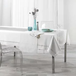 SERVIETTES DE TABLE X3 ELEGANCIA ARGENT