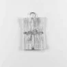 SERVIETTES DE TABLE X3 ELEGANCIA ARGENT