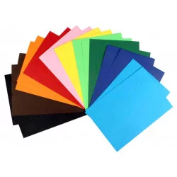 10 FEUILLES PAPIER COULEUR A4 220 GRS -