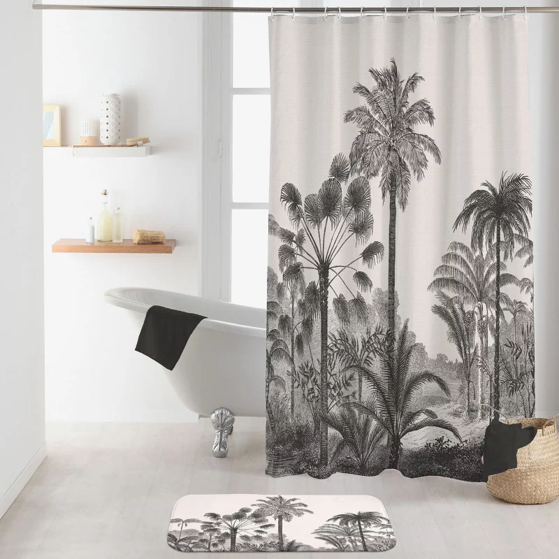 RIDEAU DE DOUCHE COCOTY AVEC CROCHETS 18
