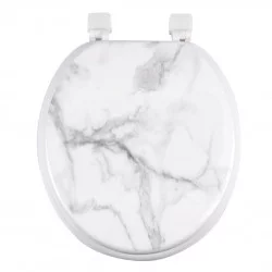 ABATTANT WC MARBRE CHARNIERES PLASTIQUE