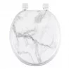 ABATTANT WC MARBRE CHARNIERES PLASTIQUE