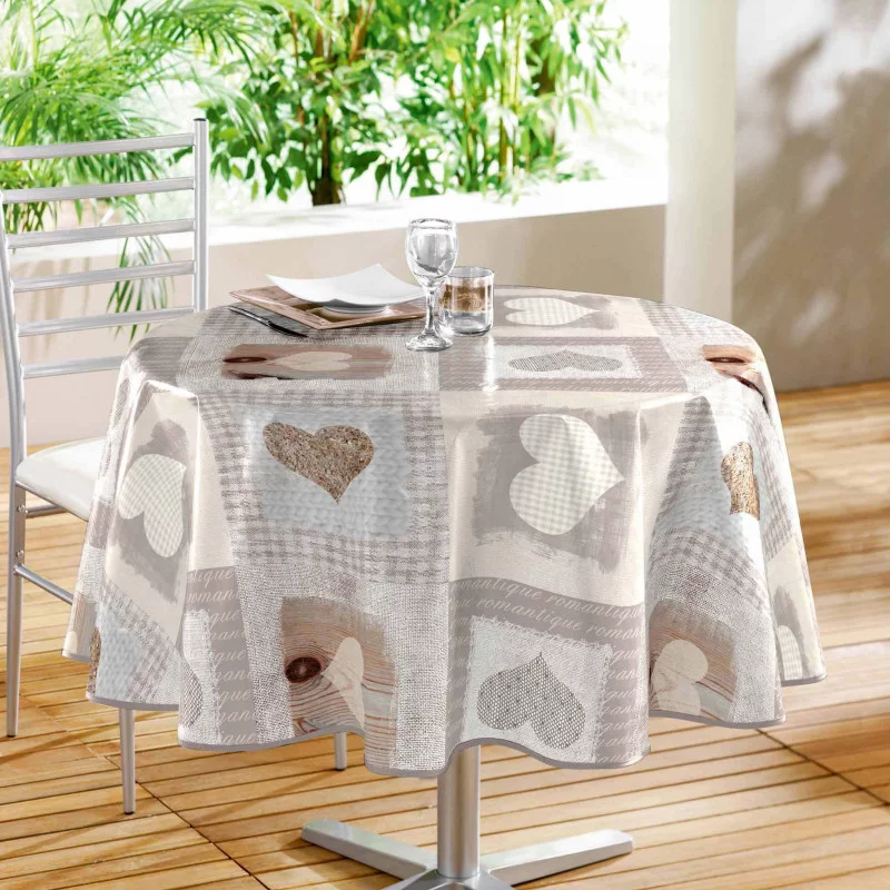 NAPPE RONDE COSY COEUR 160 CM