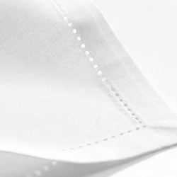 SERVIETTE DE TABLE CHARLINE BLANC X3 40x40cm
