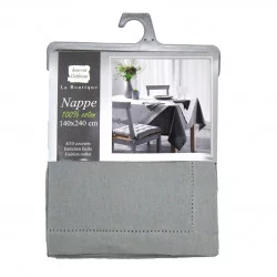 NAPPE CHARLINE GRIS RECT 140 x 240 CM CO