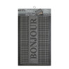 TAPIS D'ENTREE BONJOUR GRIS 45 x 75 CM