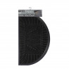 TAPIS DEMI-LUNE FEUILLES NOIR 45 x 75 CM