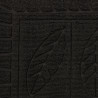 TAPIS DEMI-LUNE FEUILLES NOIR 45 x 75 CM