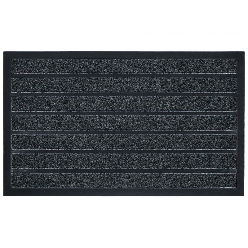 TAPIS D'ENTREE MARCO GRIS RECT 45 x 75 C