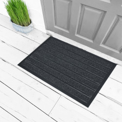 TAPIS D'ENTREE MARCO GRIS RECT 45 x 75 C