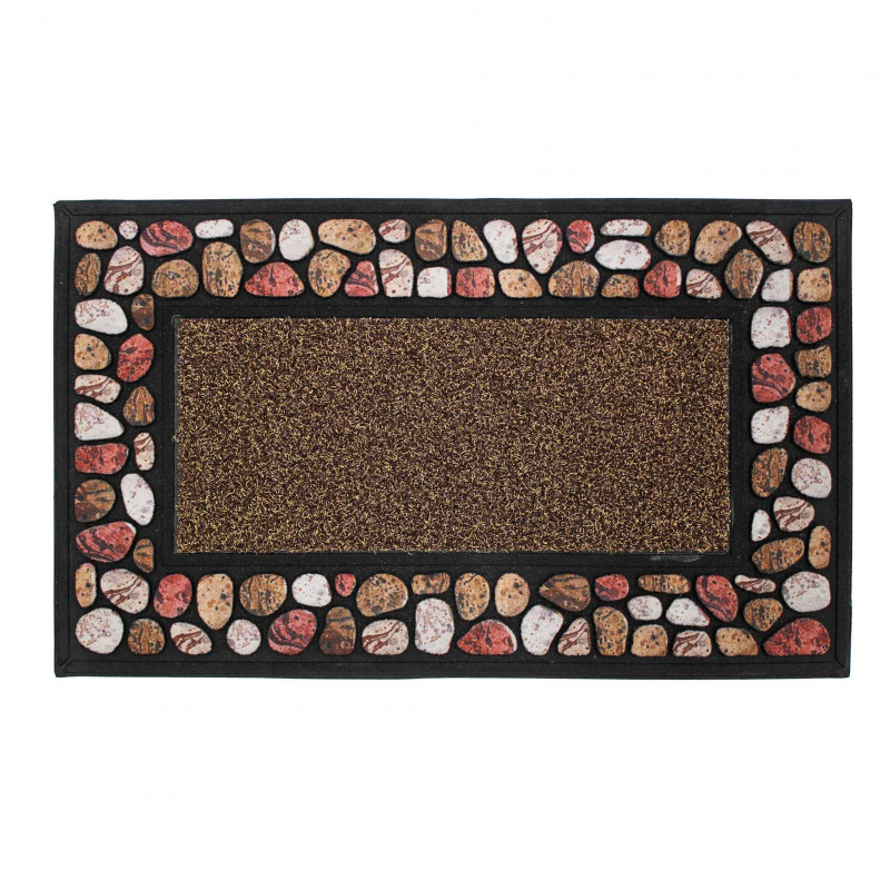 TAPIS D'ENTREE CAILLOUX RECT 45 x 75 CM