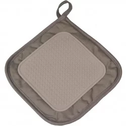 MANIQUE TAUPE 19 X 19 CM POLYCOTON+SILIC