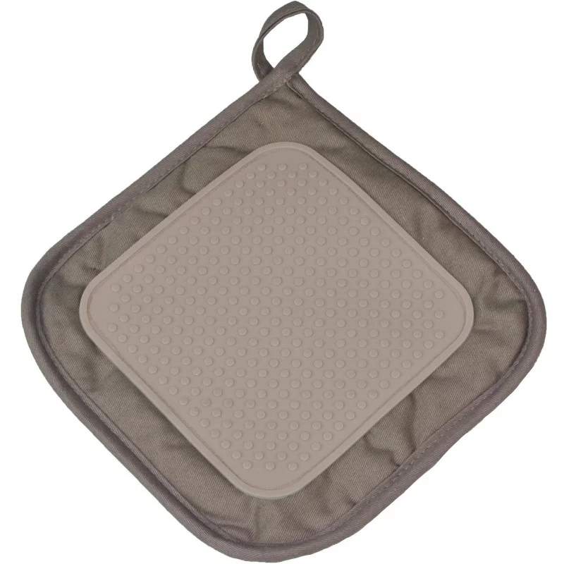 MANIQUE TAUPE 19 X 19 CM POLYCOTON+SILIC