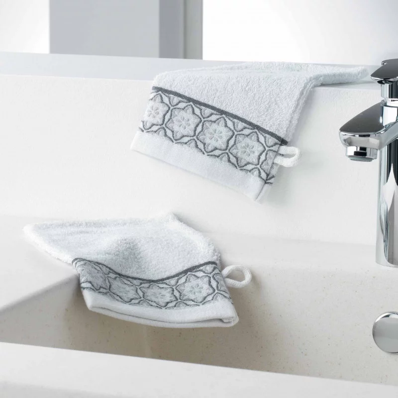 GANTS DE TOILETTE /2 V 15 x 21 CM EPONGE