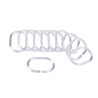 SET 12 ANNEAUX RID DOUCHE BLANC TRANS