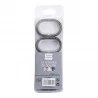 ANNEAUX DOUCHE X12 GRIS ANTHRACITE