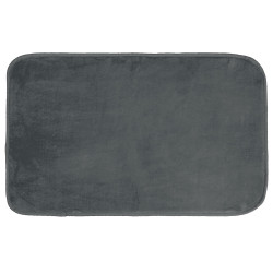 TAPIS MICROFIBRE ANTHRACITE 45x75CM