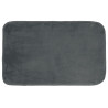TAPIS MICROFIBRE ANTHRACITE 45x75CM