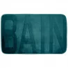 TAPIS BAIN RELIEF BLEU EMERAUDE