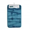 TAPIS BAIN RELIEF BLEU EMERAUDE