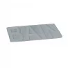 TAPIS DE BAIN MICRO RELIEF "BAIN" GRIS