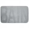 TAPIS DE BAIN MICRO RELIEF "BAIN" GRIS