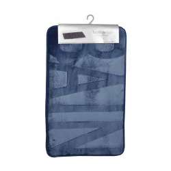 TAPIS DE BAIN INDIGO MICROFIBRE RELIEF