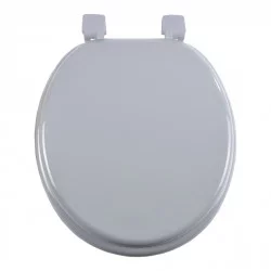 ABATTANT WC MDF GRIS CLAIR 37XH47CM