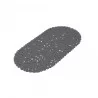 Fond de baignoire anthracite galets 69x36cm