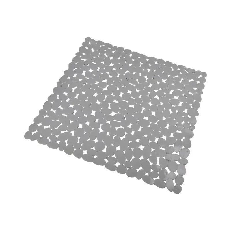 FOND DOUCHE GALETS GRIS CLAIR PVC 52*52C