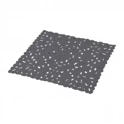 Fond de douche galets anthracite 52x52cm