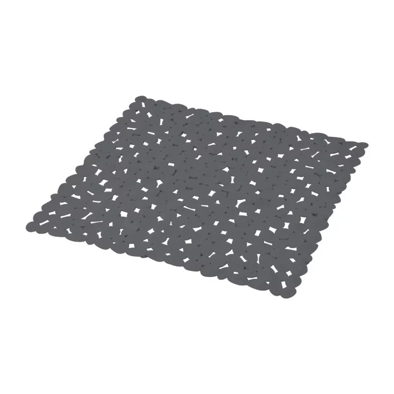 Fond de douche galets anthracite 52x52cm