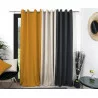 RIDEAU BOHEME MOUTARDE 135X250 JAUNE