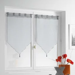 PAIRE LISSEA GRIS 2 X 60 X 120 CM VOILE