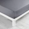 DRAP HOUSSE GRIS SOURIS 90X190CM