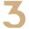 Chiffre medium 5 x 1.1 cm "3"