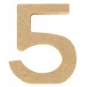 Chiffre medium 5 x 1.1 cm "5"