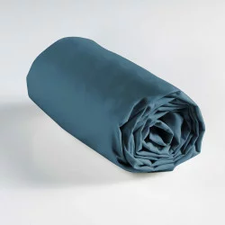 DRAP HOUSSE LINA BLEU NUIT 90x190CM