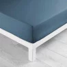 DRAP HOUSSE LINA BLEU NUIT 90x190CM