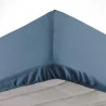 DRAP HOUSSE LINA BLEU NUIT 90x190CM