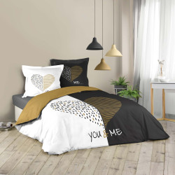Parure de lit Miu 2 personnes 240x220cm 42 fils