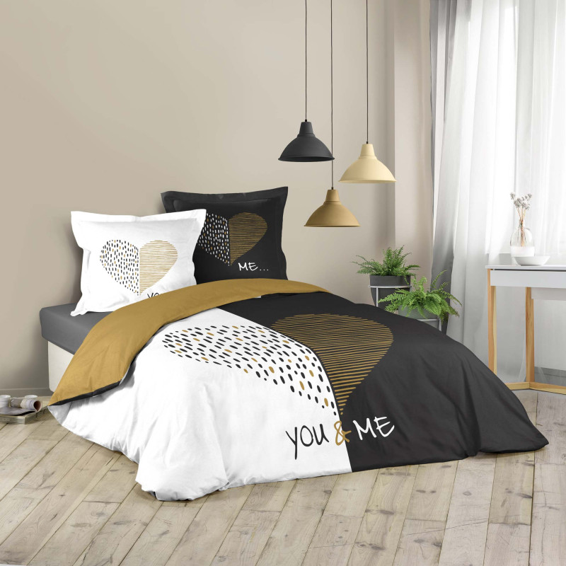 Parure de lit Miu 2 personnes 240x220cm 42 fils Parure de lit Miu 2 personnes 240x220cm 42 fils