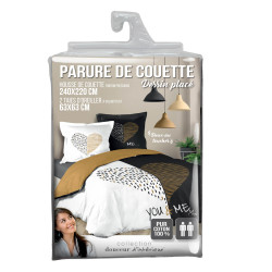 Parure de lit Miu 2 personnes 240x220cm 42 fils