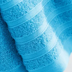 2 GANTS DE TOILETTE TURQUOISE 15 x 21 CM