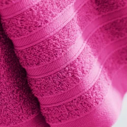 DRAP DE DOUCHE FUCHSIA 70 x 130 CM