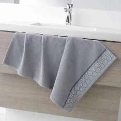 SERVIETTE DE TOILETTE ADELIE GRIS 50 X 9