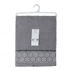 SERVIETTE DE TOILETTE ADELIE GRIS 50 X 9