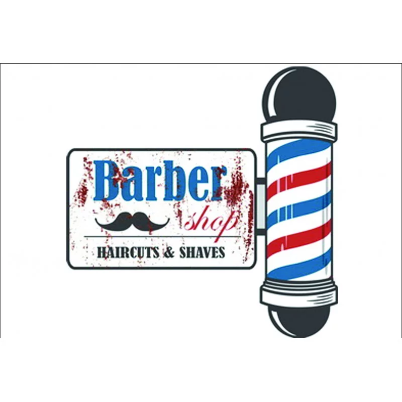 DECO. MURALE METAL 50X50CM BARBER